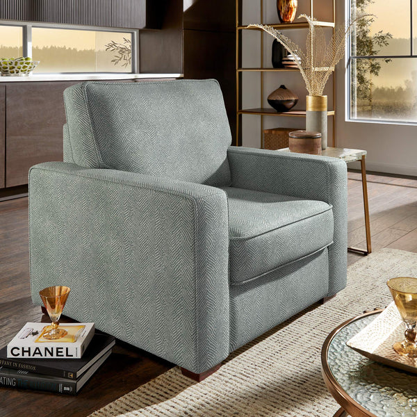 Svolvar Upholstered Accent Chair Rubberwood Frame Plush Cushions Modern Living Room