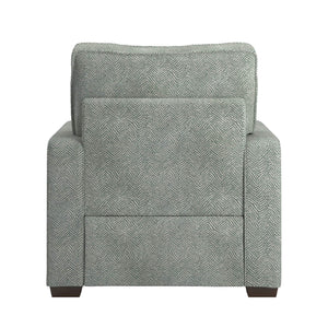 Svolvar Upholstered Accent Chair Rubberwood Frame Plush Cushions Modern Living Room