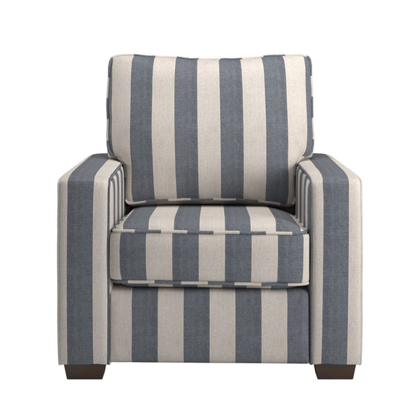 Svolvar Upholstered Accent Chair Rubberwood Frame Plush Cushions Modern Living Room
