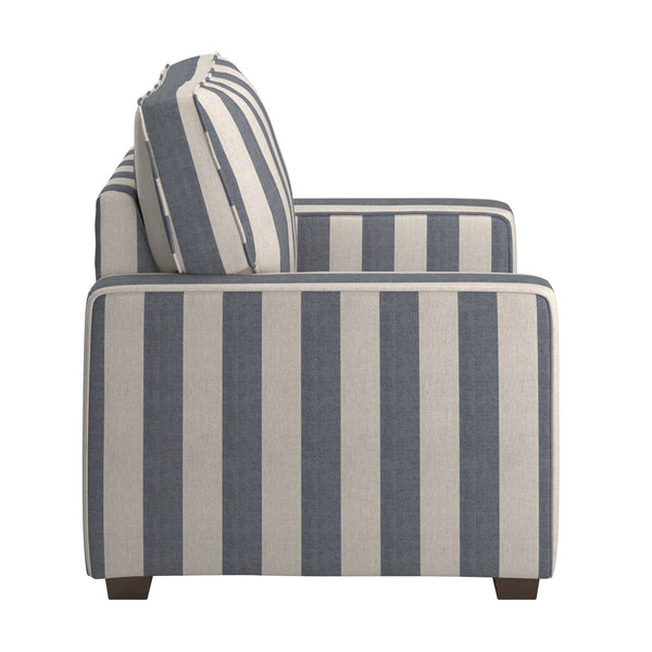 Svolvar Upholstered Accent Chair Rubberwood Frame Plush Cushions Modern Living Room