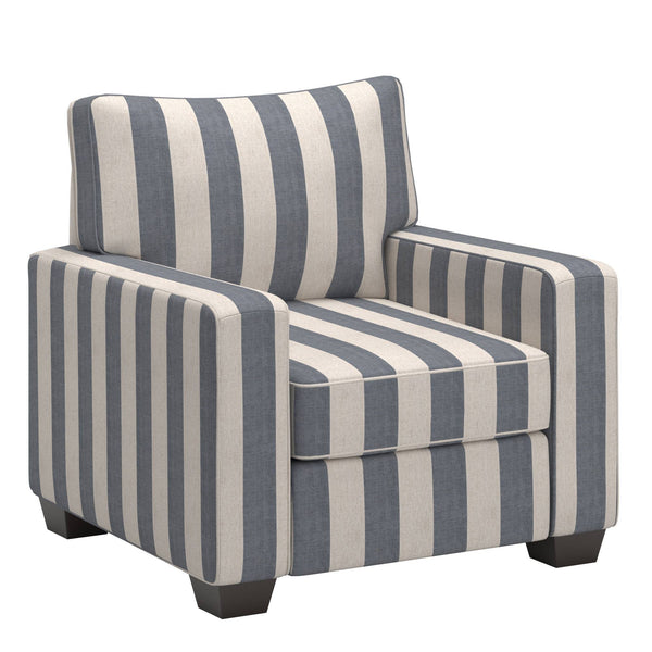 Svolvar Upholstered Accent Chair Rubberwood Frame Plush Cushions Modern Living Room