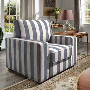 Svolvar Upholstered Accent Chair Rubberwood Frame Plush Cushions Modern Living Room