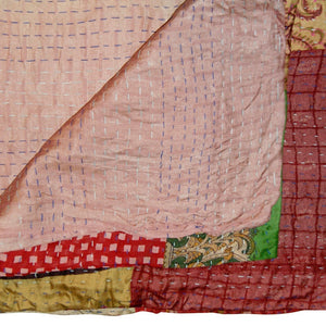 Homeroots 50" X 70" Silk Multicolor Throws Red ,Yellow ,Orange ,Cream Silk 358048