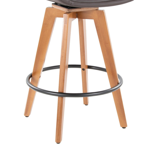 English Elm Dining/accent Chair Solid Wood Tapered Legs Cream Upholstery Mid-century Modern Seating B202P471197
