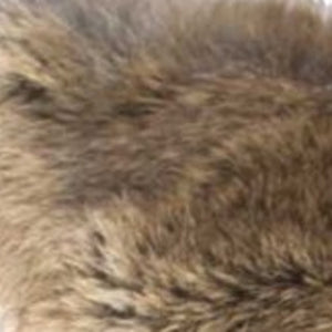 Homeroots 5" X 18" X 18" 100% Natural Rabbit Fur Hazelnut Pillow   358159