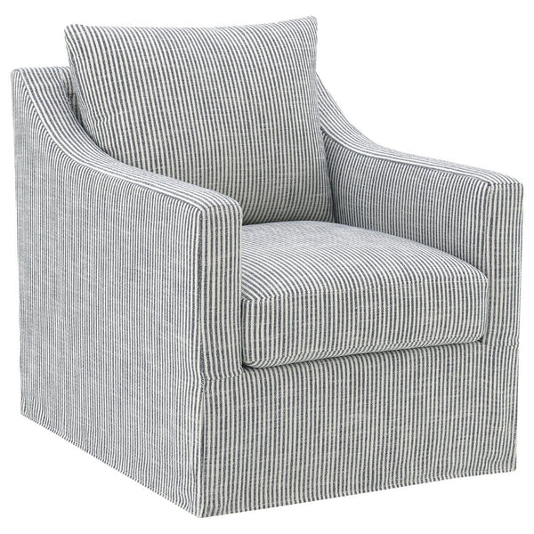 English Elm Merced Swivel Accent Chair Plush Foam Seat Soft Grey Fabric for Living Room B062P451981