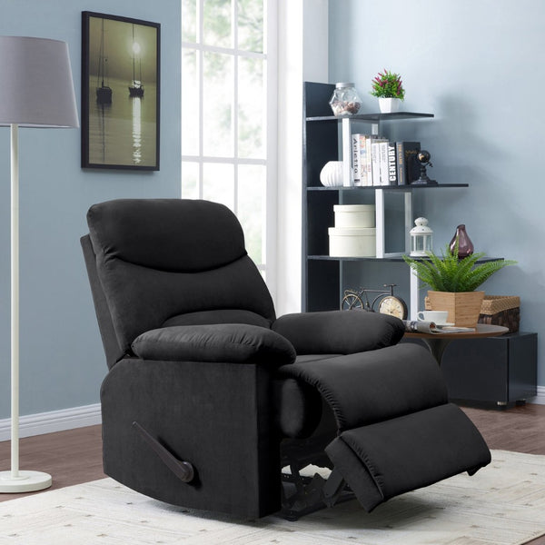 English Elm Ouray Wall Hugger Recliner Microsuede Upholstered Lounge Chair for Modern Living B127P495075