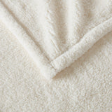 Sharper Image Amira Casual Dream Soft Heated Throw SI54-0064 Ivory