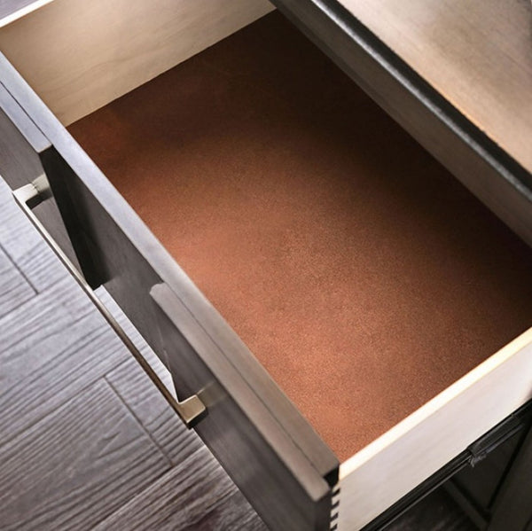 English Elm Transitional Rustic Two-Drawer Nightstand with Ample Storage, Solid Wooden Build and Easy Assembly Gray 27 L x 19 W x 28 H B2741P323130