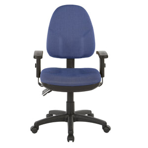 OSP Home Furnishings Dual Function Ergonomic Office Chair with Lumbar Support and Pneumatic Height Adjust Galaxy 36427-296