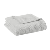 Beautyrest Cotton Waffle Weave Casual Cotton Blanket BR51N-3836 Grey