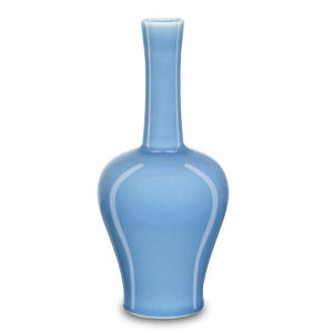 Sky Blue Straight Neck Vase