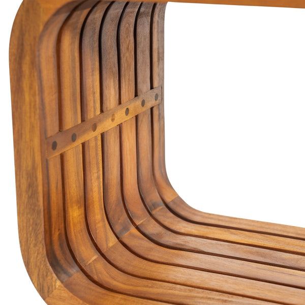 English Elm Christopher Knight Home® - Melow Acacia Wood Coffee Table Teak Finish — Ready-to-Use Hollowed Elongated Design, 50.5" L N775P361822T