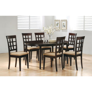English Elm Missell 7-Piece Dining Set – Modern Oval Table & Chic Beige Chairs For Elegant Family Meals B062S01040
