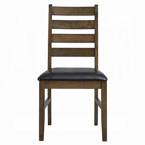 English Elm Walnut Scandinavian Dining Chairs Set of 2 — Padded Ergonomic Seat & Curved Back for Modern Comfort Brown,Walnut 40 L x 12 W x 20 H B2741P326655