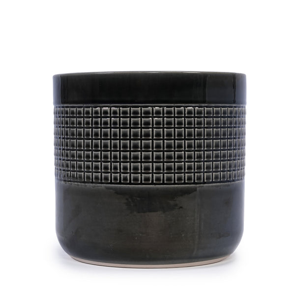 English Elm 3 Pieces Ceramic Flowerpot Set - Modern Handcrafted Planters For Indoor/Outdoor Elegance & Style W3273P322258