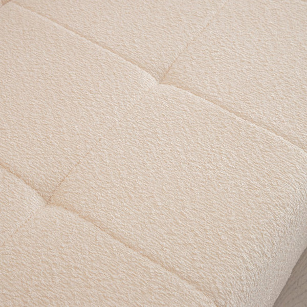 English Elm [Vedio provied] Modular 105.5" L-Shaped Sectional Sofa – Deep Tufted Beige Couch with Chaise, Modular Comfort W848S00040