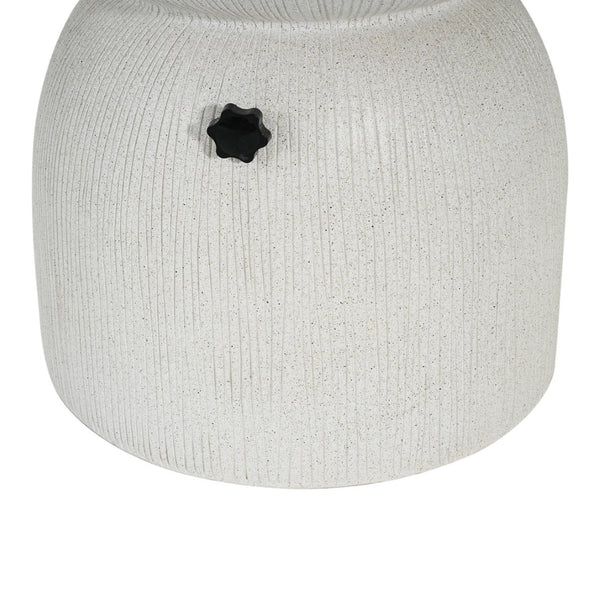 English Elm Odelia Mgo Patio Umbrella Base with Marble Finish Doubles as Outdoor Side Table N775P362772W