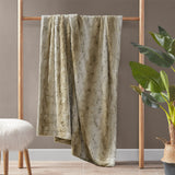 Madison Park Zuri Glam/Luxury Oversized Faux Fur Throw MP50-4813 Sand