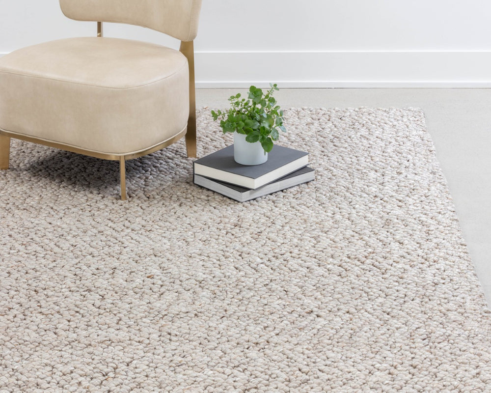 Sunpan UMEA Hand-Woven Rug - Elevate Your Home with Artisanal Craftsmanship and Modern Design, 9' x 12' Cream 106224