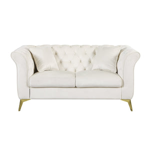 English Elm 102 Inch Linen Modular Sectional Sofa with Hidden Storage and Cloud Cushion Comfort Beige W1099S00173