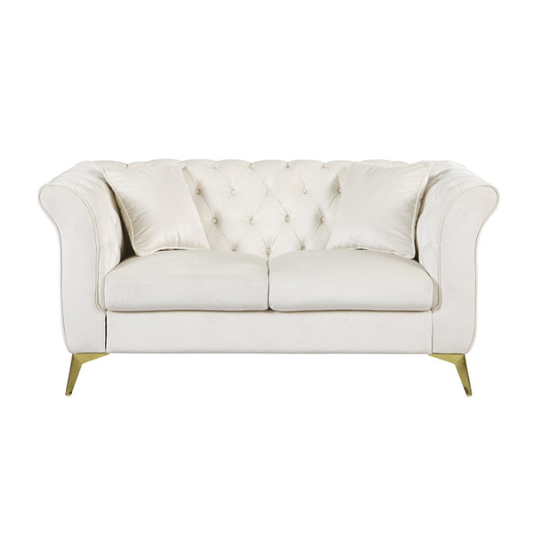 English Elm 102 Inch Linen Modular Sectional Sofa with Hidden Storage and Cloud Cushion Comfort Beige W1099S00173