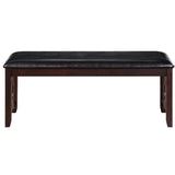 Ebony Upholstered Dining Bench with Padded Seat - Modern & Elegant Design, Comfortable Seating