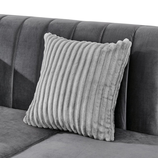 English Elm 69 Inch Velvet Tufted Loveseat Glam Victorian Silhouette with Metallic Steel Accents W1191S00104