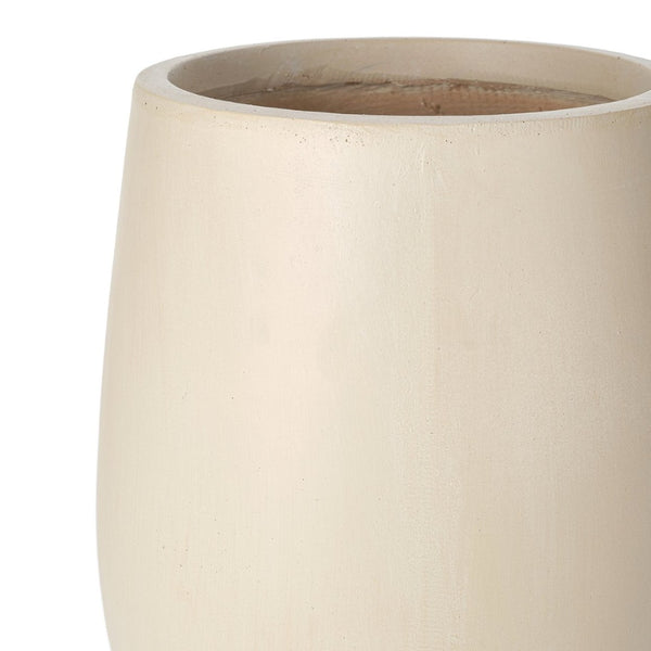 English Elm U_style Mgo Round Planter Set of Three Graduated Sizes for Patio and Indoor Decor N711P406658A