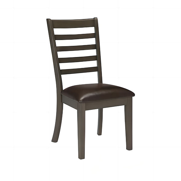 English Elm Simple Classic 7pc Dining Set with Faux Marble Top and Leatherette Chairs for Stylish Gatherings Brown 64 L x 40 W x 15 H B2741P348913