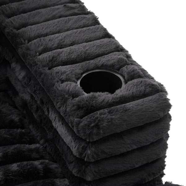 English Elm Oversized Double Chaise Lounge Sofa - Cloud Couch With Usb Ports, Cup Holders & Plush Pillows For Comfort N719S002110B-GIGA