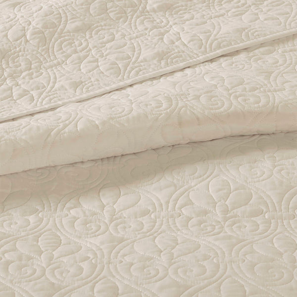 JLA Home Madison Park - 3 Reversible Quilt Set with Textured Stitching, Prewashed Cotton Fill, Antimicrobial Freshness, Machine Washable 90 L x 90 W x 0.25H MP13-149