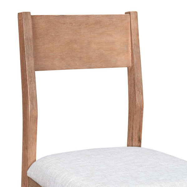 English Elm TOPMAX 82-inch Farmhouse Extendable Dining Set with Two 11" Removable Leaves, Upholstered Seats and Bench Brown N717S000230D