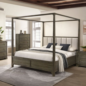 English Elm Sundance Six-Drawer Dark Cocoa Dresser Cabinet with Brass Knobs, Solid Wood Drawer Boxes, 61"W B062P378394