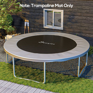English Elm Soozier 14 Foot Round Trampoline Replacement Mat Uv Polypropylene 80 V-rings W2225P200525