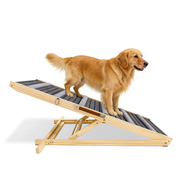 English Elm 2026 Adjustable Pet Ramp for Sofa Six Height Levels Grip Fabric Small Dogs W2641P460038