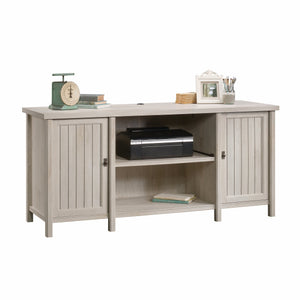 English Elm Credenza, Versatile Gray Finish With Ample Storage For Living Rooms, Home Offices & Entryways B356P402696