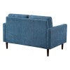 OSP Home Furnishings Grayburn Mid-Century Loveseat Navy
