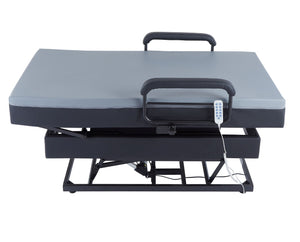 English Elm Hi-lo Adjustable Twin Bed with Motorized Lift Memory Foam Mattress Certipur Certified B2699S00089