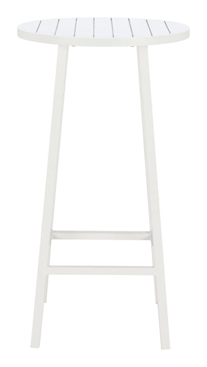 Zuo Modern Ren Bar Table White - Stylish Powdercoated Aluminum Design For Outdoor Use, Events & Hospitality White Aluminum 704150-zuo-modern