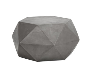 Sunpan Constance Concrete Coffee Table - Stylish Geometric Design for Urban Indoor & Covered Outdoor Spaces