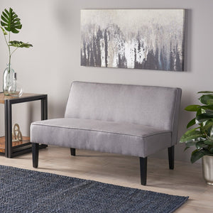 English Elm 50'' Linen Upholstered Loveseat Solid Wood Frame Modern Seating for Small Spaces N771P376540D