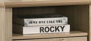 English Elm Elara 2-Drawer Nightstand with USB-A & USB-C Charging, Open Shelf, Modern Metal Pulls, Durable Design Light Oak B061P360309