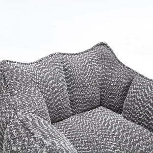 English Elm Sofa plush beanbag chair with superfiber cover and resilient foam filling for ultimate home comfort and relaxation Grey W1996P252268