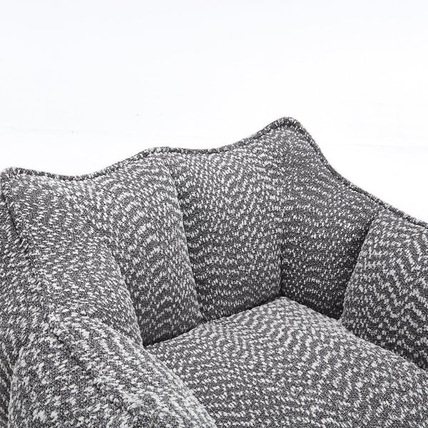 English Elm Sofa plush beanbag chair with superfiber cover and resilient foam filling for ultimate home comfort and relaxation Grey W1996P252268