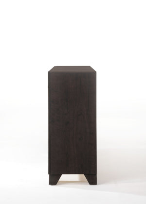 English Elm Madison Sleek Espresso Finish Dresser with Modern Minimalist Frame, Wooden Legs and Smooth Drawers Espresso 60 L x 20 W x 42 H B2726P257346