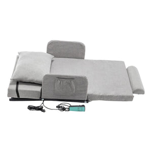 English Elm Electric Adjustable Bed Backrest With Safety Rails - 300 Lbs Capacity, 4-68° Lift, Easy Care Cover W1422P352935