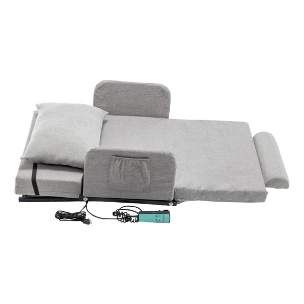 English Elm Electric Adjustable Bed Backrest With Safety Rails - 300 Lbs Capacity, 4-68° Lift, Easy Care Cover W1422P352935