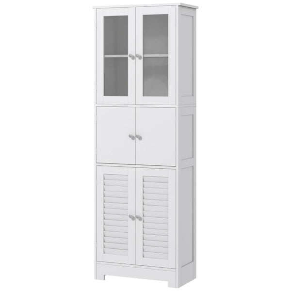 English Elm Foyer Beadboard Floor Cabinet with Drawers White Farmhouse Storage for Entryway Bath T3971P466327