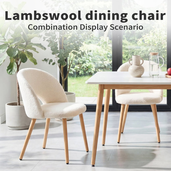 English Elm Restaurant Teddy Velvet Accent Chairs Set of 2 Ergonomic Solid Wood Legs White W3851P452844